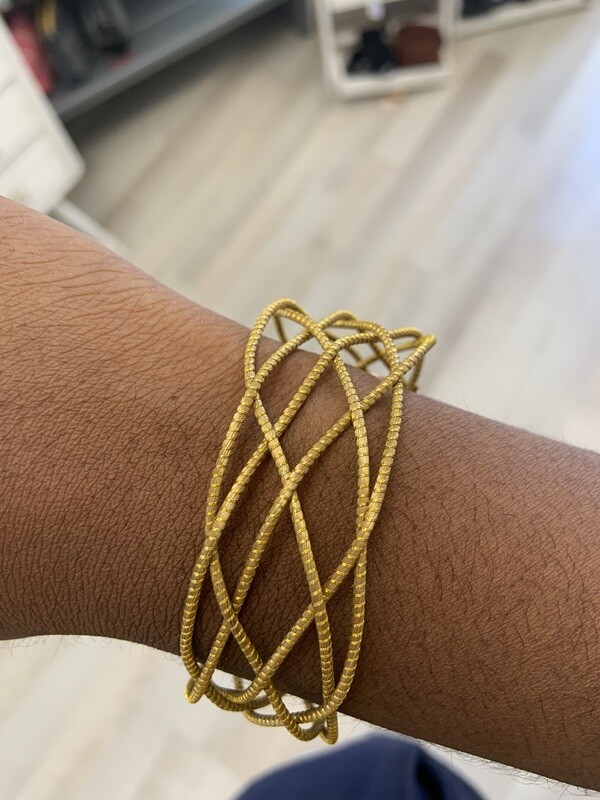 Bracelet large or végétal