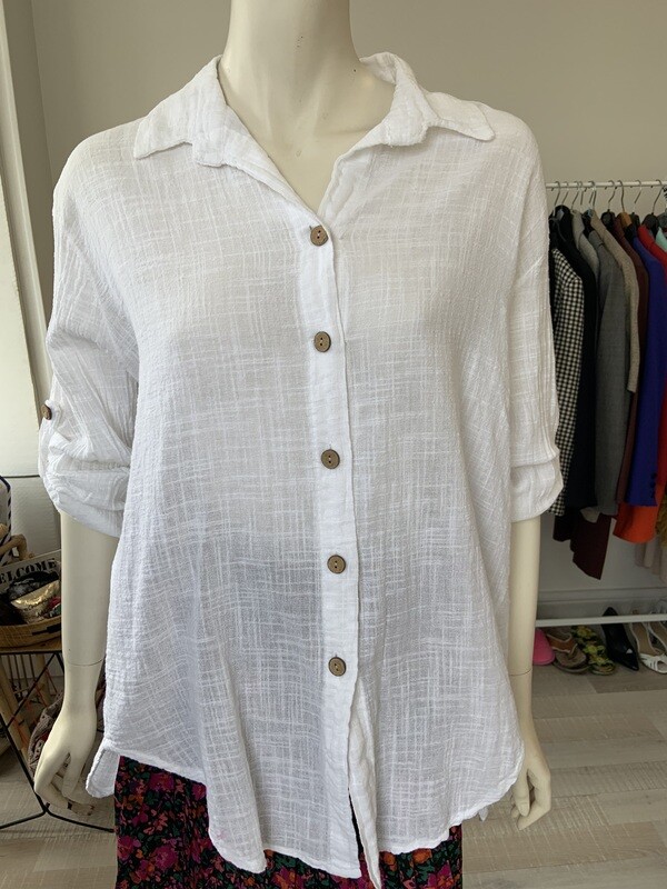 Chemise Adel blanche T.U Chemise Adel blanche T.U