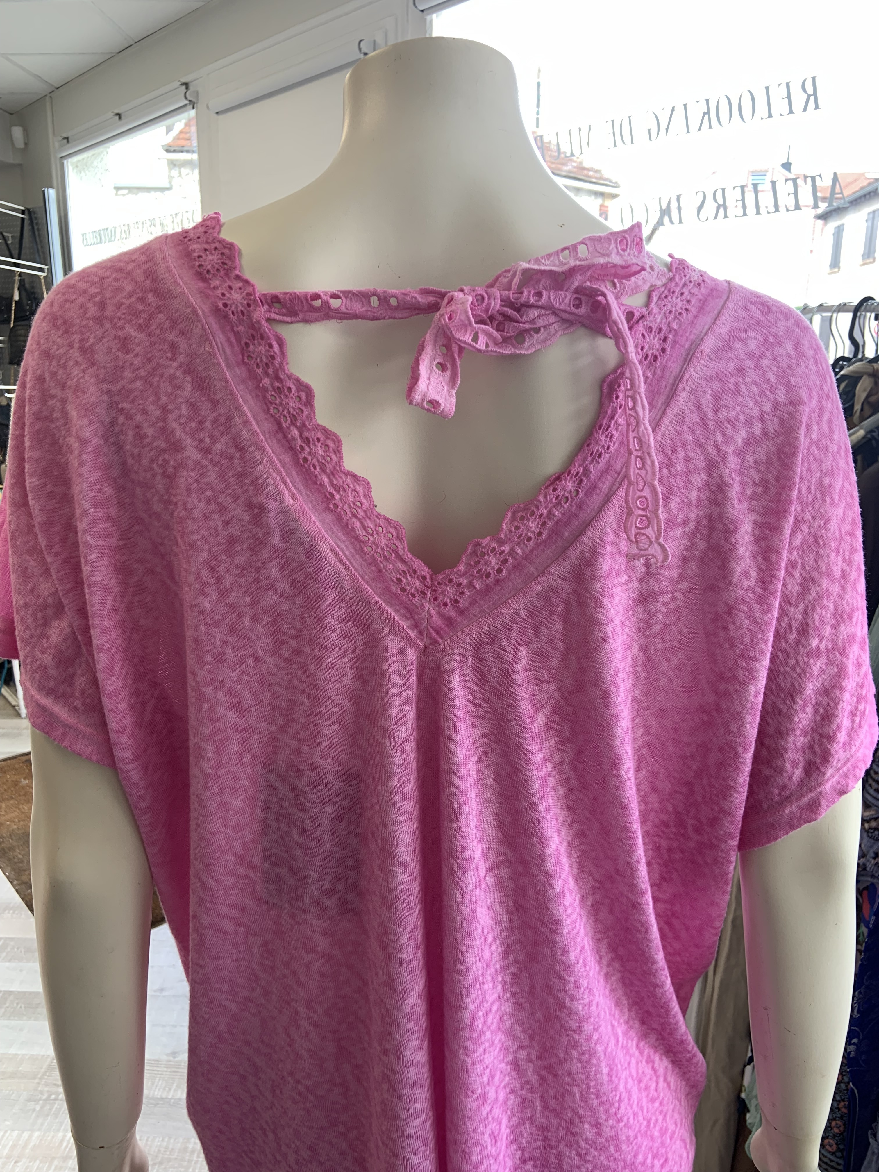 T-shirt rose Mina M/L