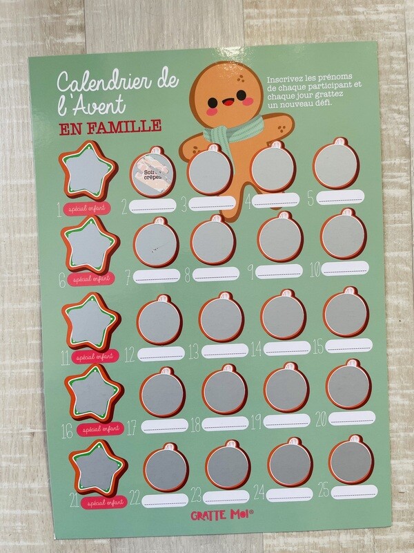 Calendrier de l'Avent en famille
