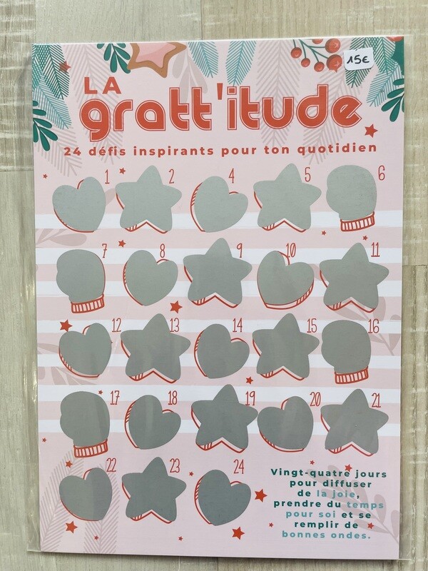 Calendrier Gratti’tude en solo et bienveillant