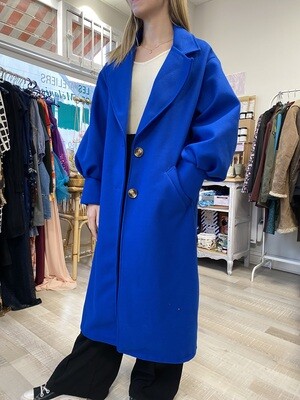 Manteau long bleu saphir T.U Manteau long bleu saphir T.U