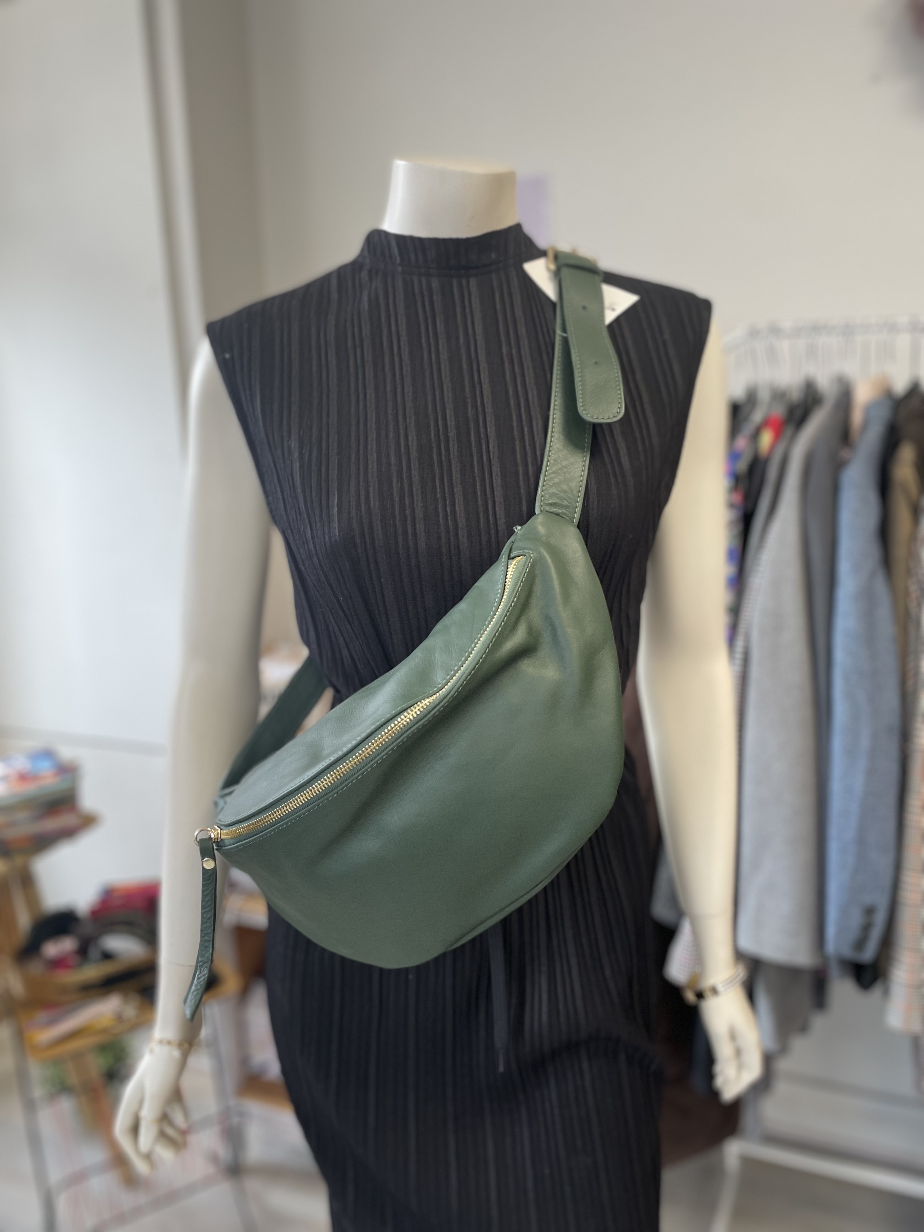 Banane kaki cuir Serena