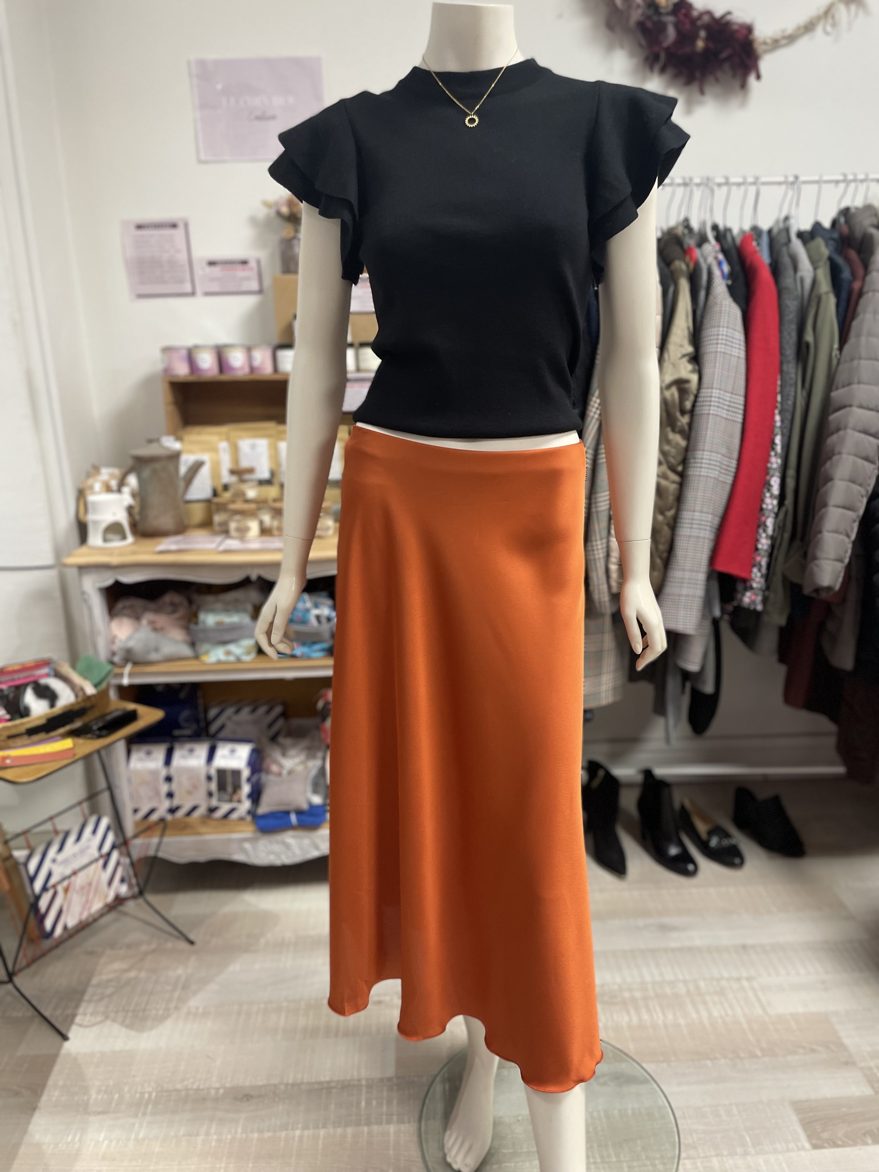 Jupe Melynah orange T.U