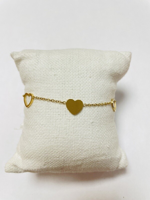 Bracelet 3 coeurs