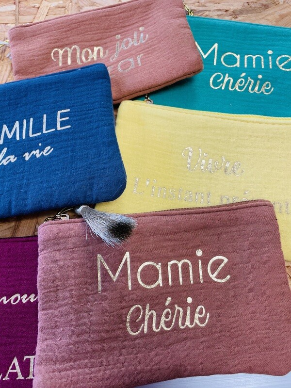 Pochette Fête des grands-mères gaze de coton