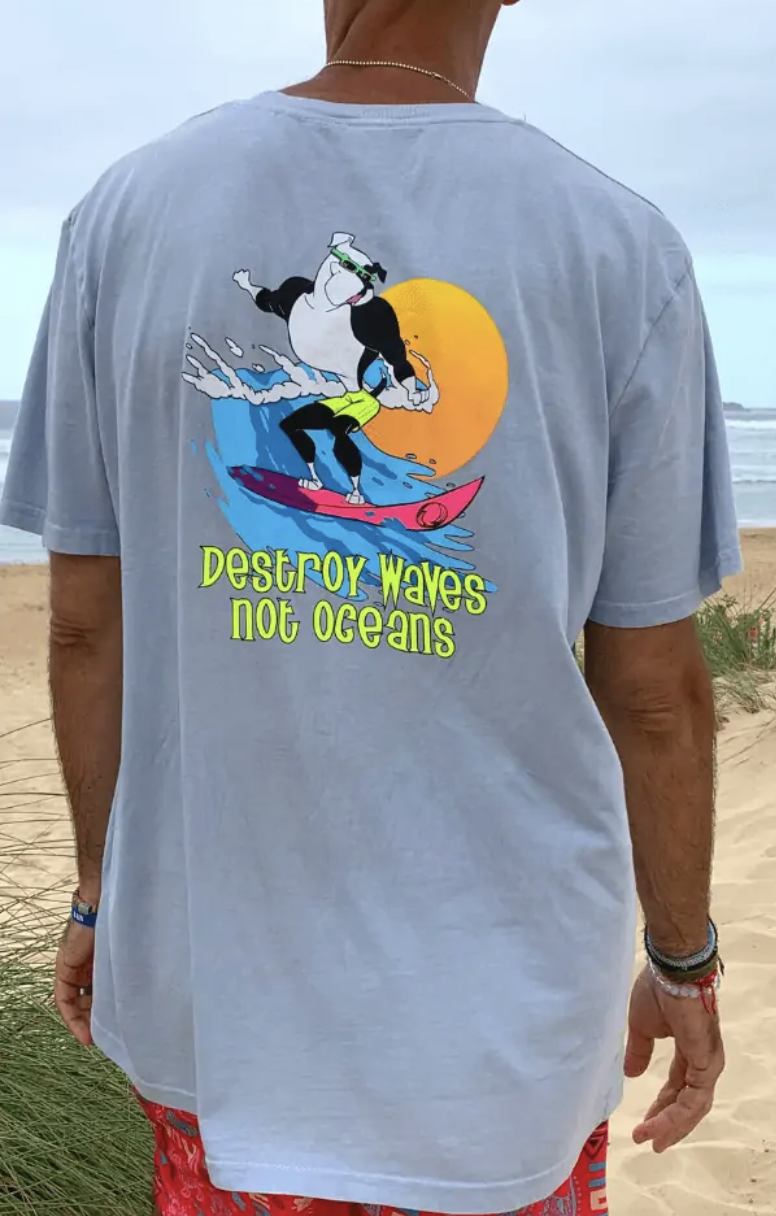 T-shirt LAWAK gris surfer mixte