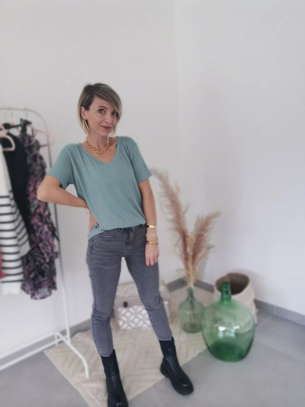 Jean slim Victor gris 38