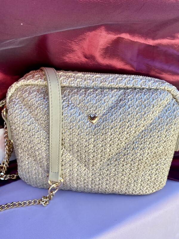 Sac en raphia doré Sac en raphia doré