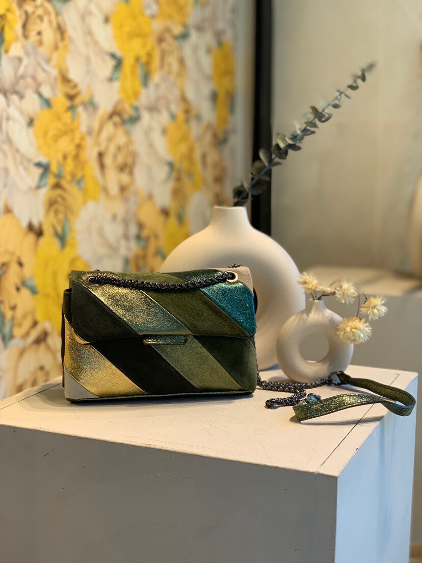 Sac Céleste cuir vert