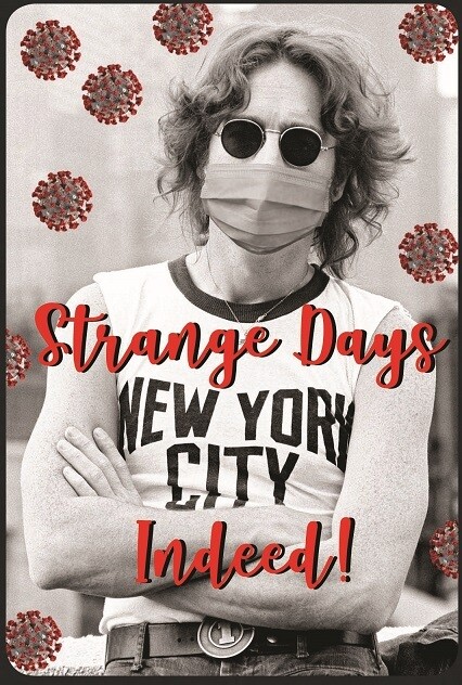 John Lennon Strange Days Poster