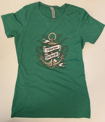 Ladies T-shirt - Green "Melody"