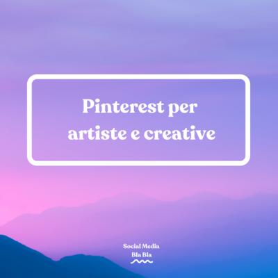 Webinar Pinterest per artiste e creative