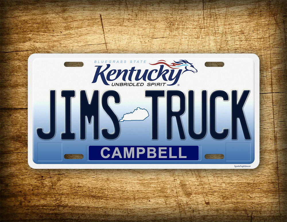 Kentucky License Plate Louisville University custom personalized YOUR TEXT  Tag