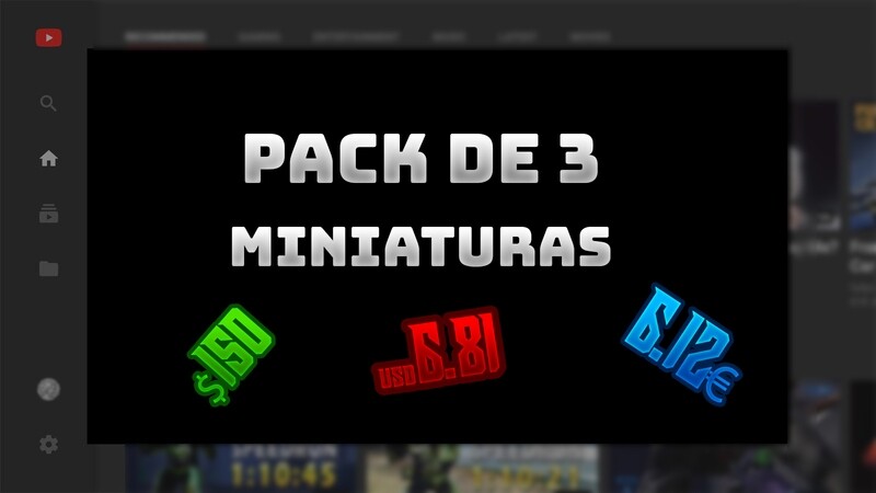 Pack de 3 miniaturas