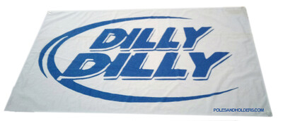 White Dilly Dilly 3x5' flag -FREE SHIPPING