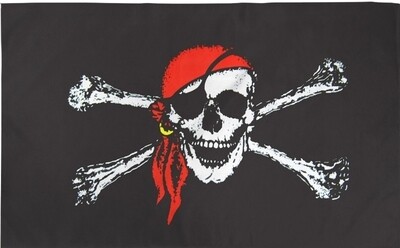 Pirate Red Bandana 3x5' flag
