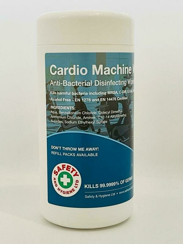 Cardio Machine Anti-Bacterial Wipes 12 x 200 Sheet Tubs