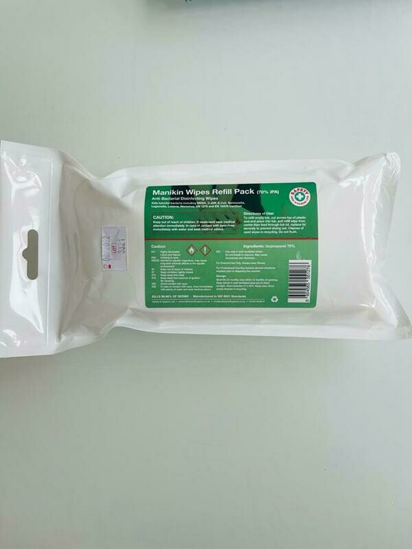 Out of Date CPR Manikin Wipes Refill 10 x 200 Sheet Packs