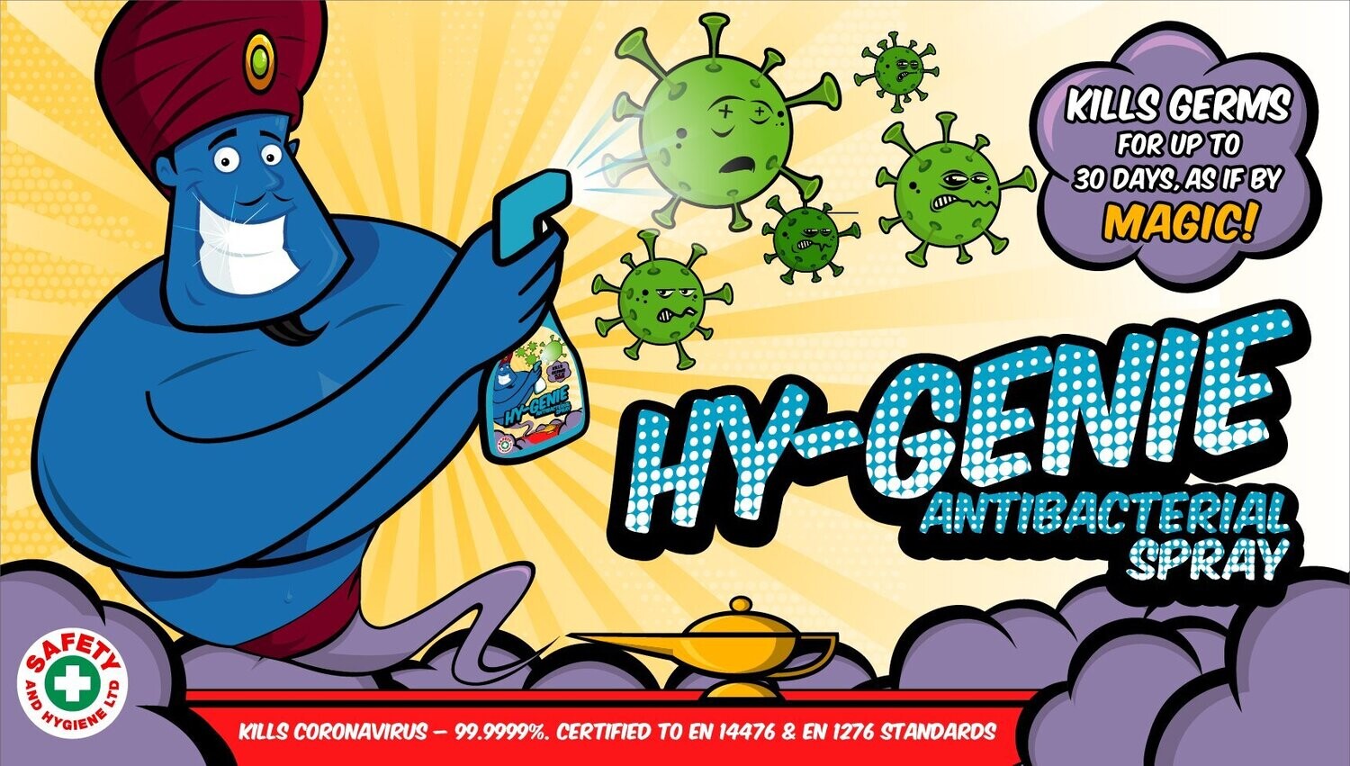 Hy-Genie Anti-Bacterial Spray 8 x 750ml Trigger Sprays