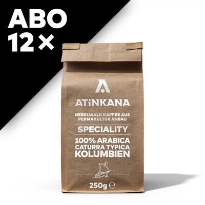 12 × Atinkana Kaffee 250g Speciality ABO