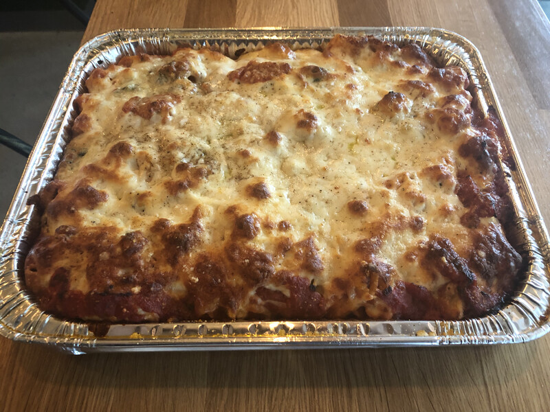 Pasta al Forno - PESTO (Baked pasta tray, feeds 8-10)