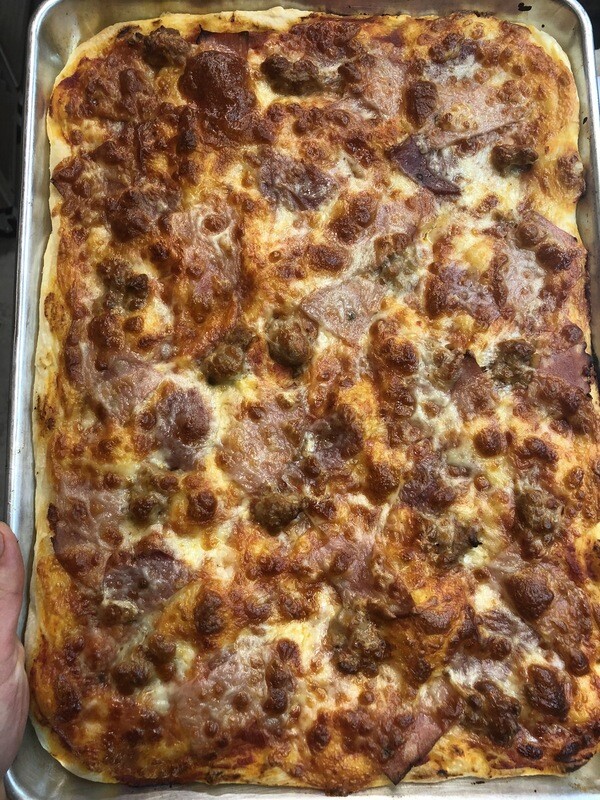 Salumi Focaccia (Roman Style Whole Pizza)