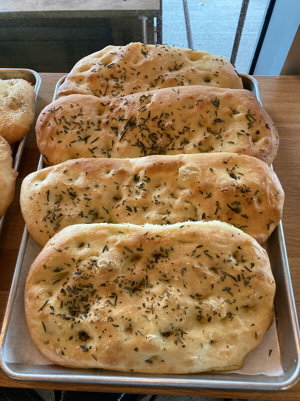 Flat Focaccia Loafs (Pecorino &amp; Pepper Or Classic Rosemary)