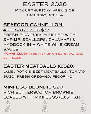 Easter Seafood Cannelloni (12 pc)