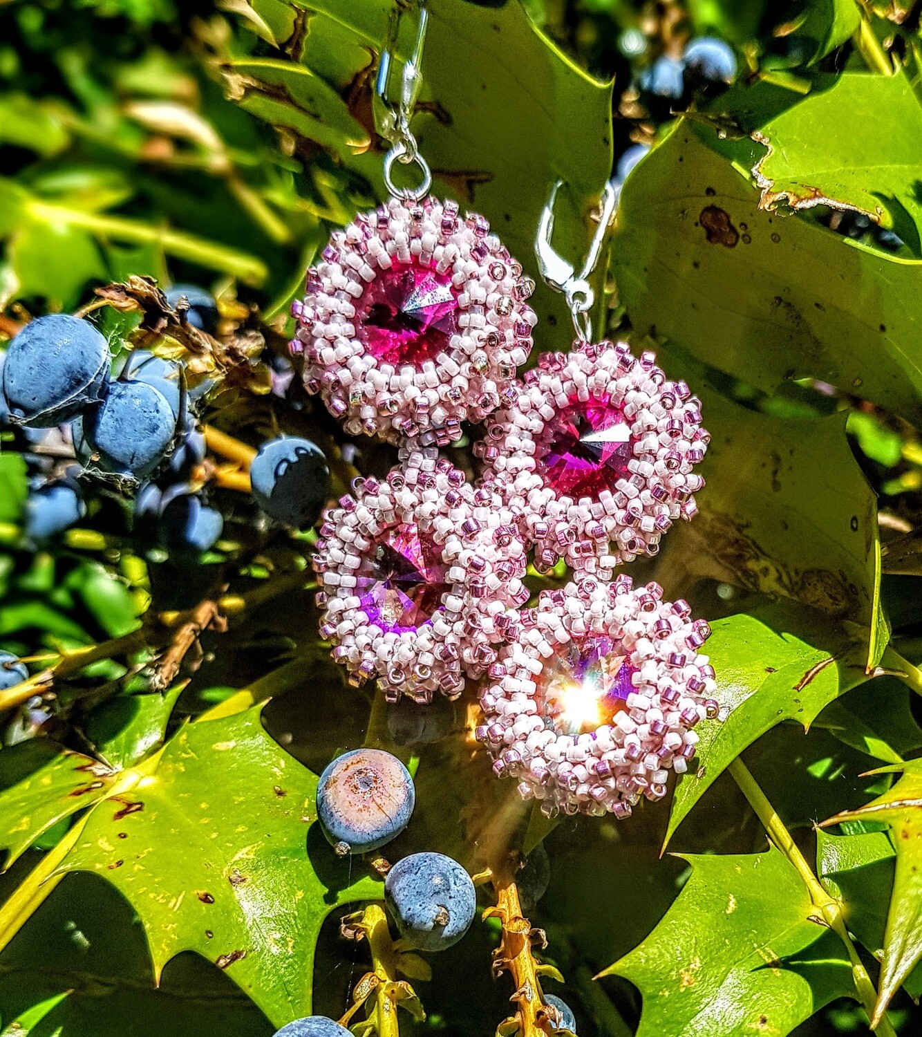 EARRINGS AMELIA - SWAROWSKI CRYSTALS, STERLING SILVER