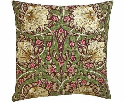 William Morris Pimpernel Aubergine Cushion