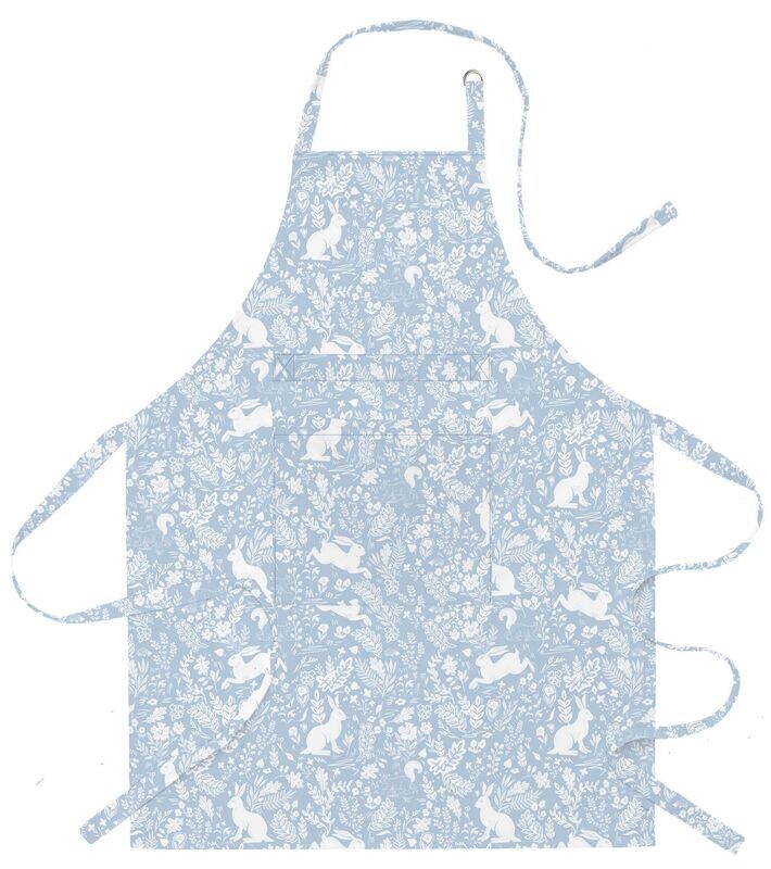 William Morris Forest Life Blue Apron