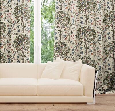William Morris Kelmscott Tree Curtains