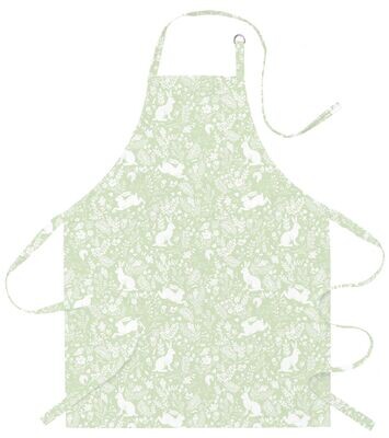 William Morris Forest Life Green Wipe-Clean Apron