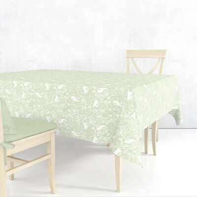 William Morris Forest Life Green Table Linen