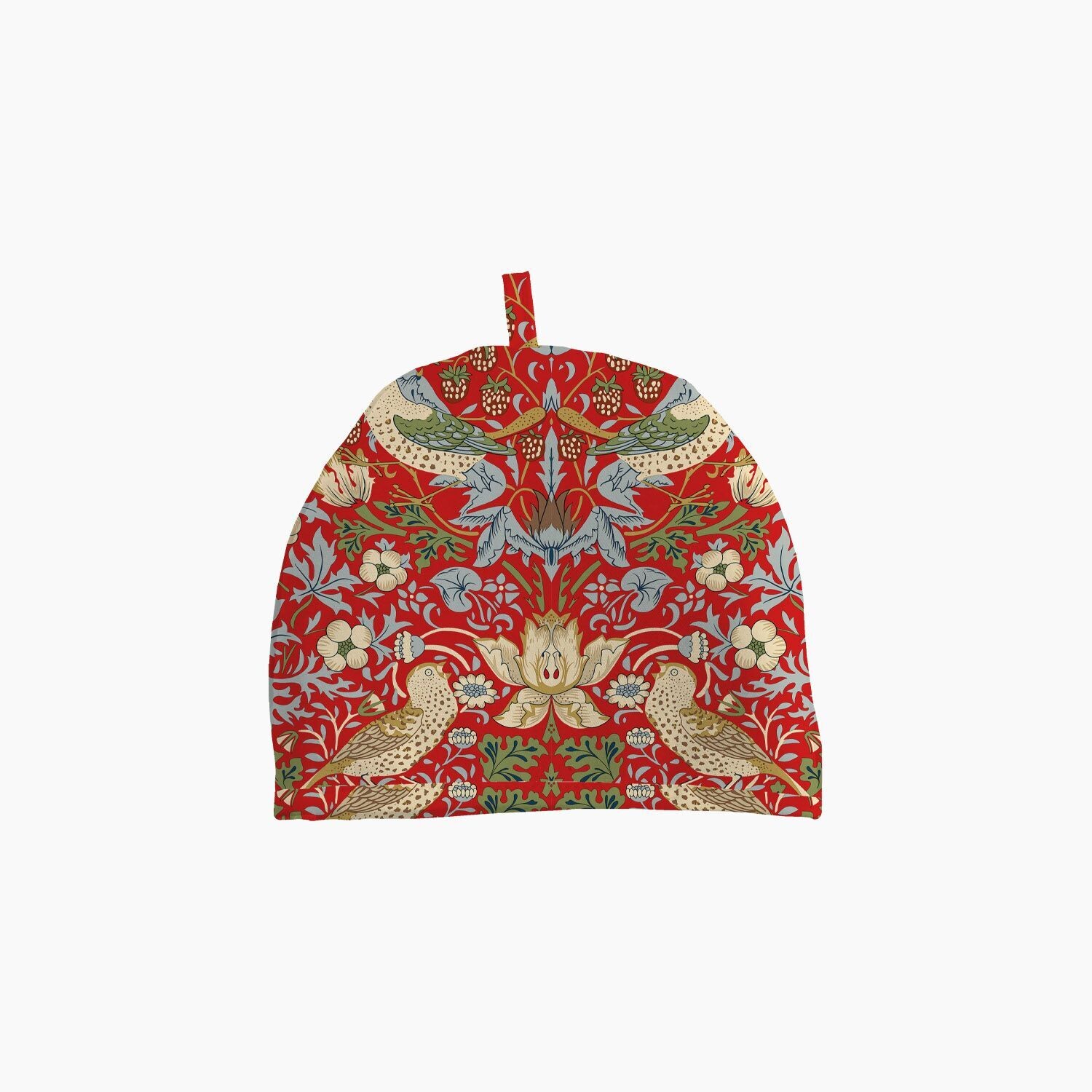 William Morris Strawberry Thief Red Small Tea Cosy