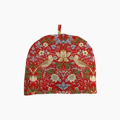 William Morris Strawberry Thief Red Tea Cosy