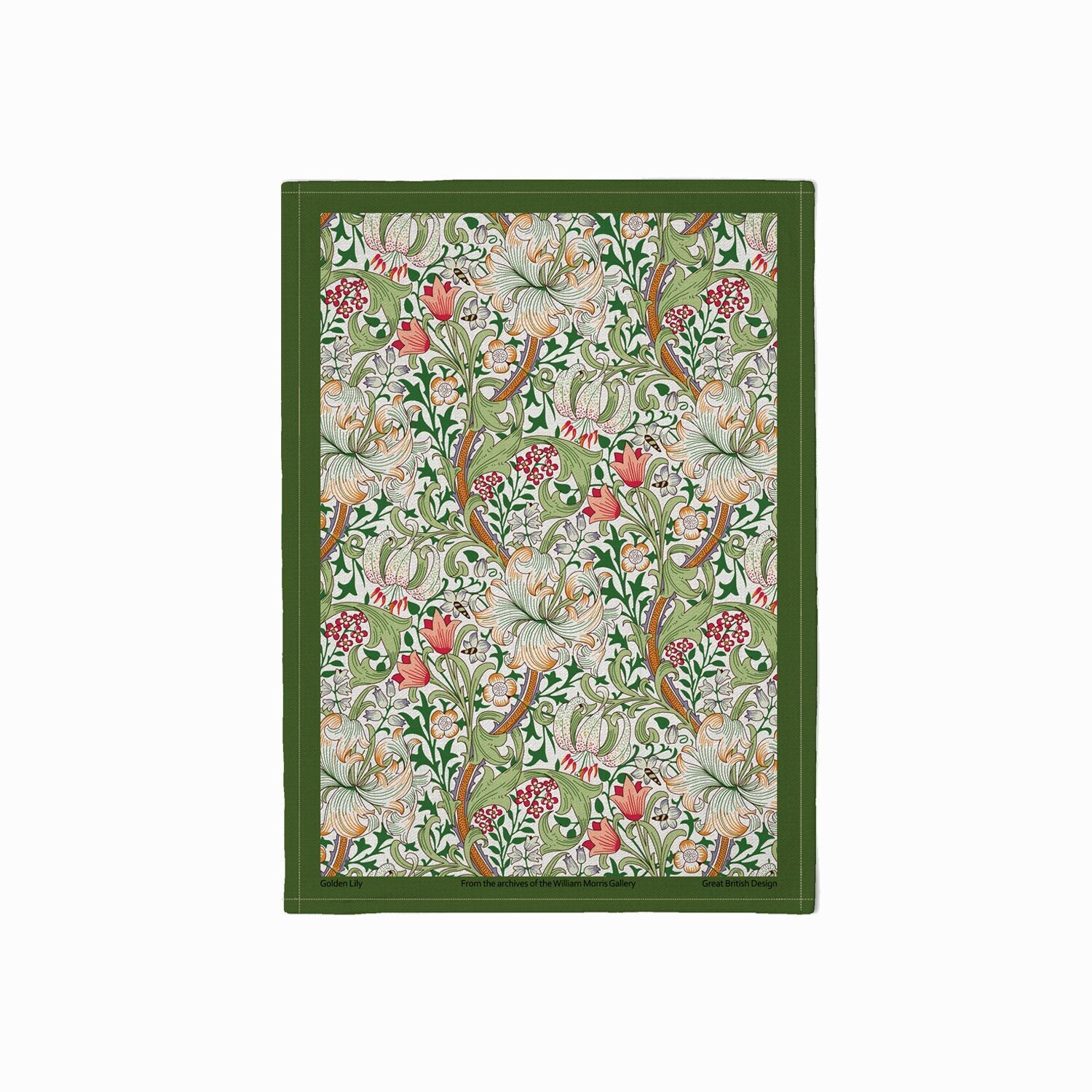 William Morris Golden Lily Tea Towel
