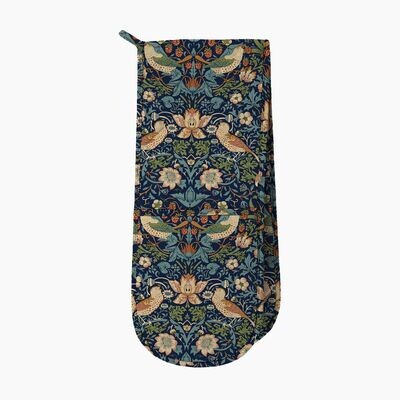 William Morris Strawberry Thief Navy Double Oven Glove