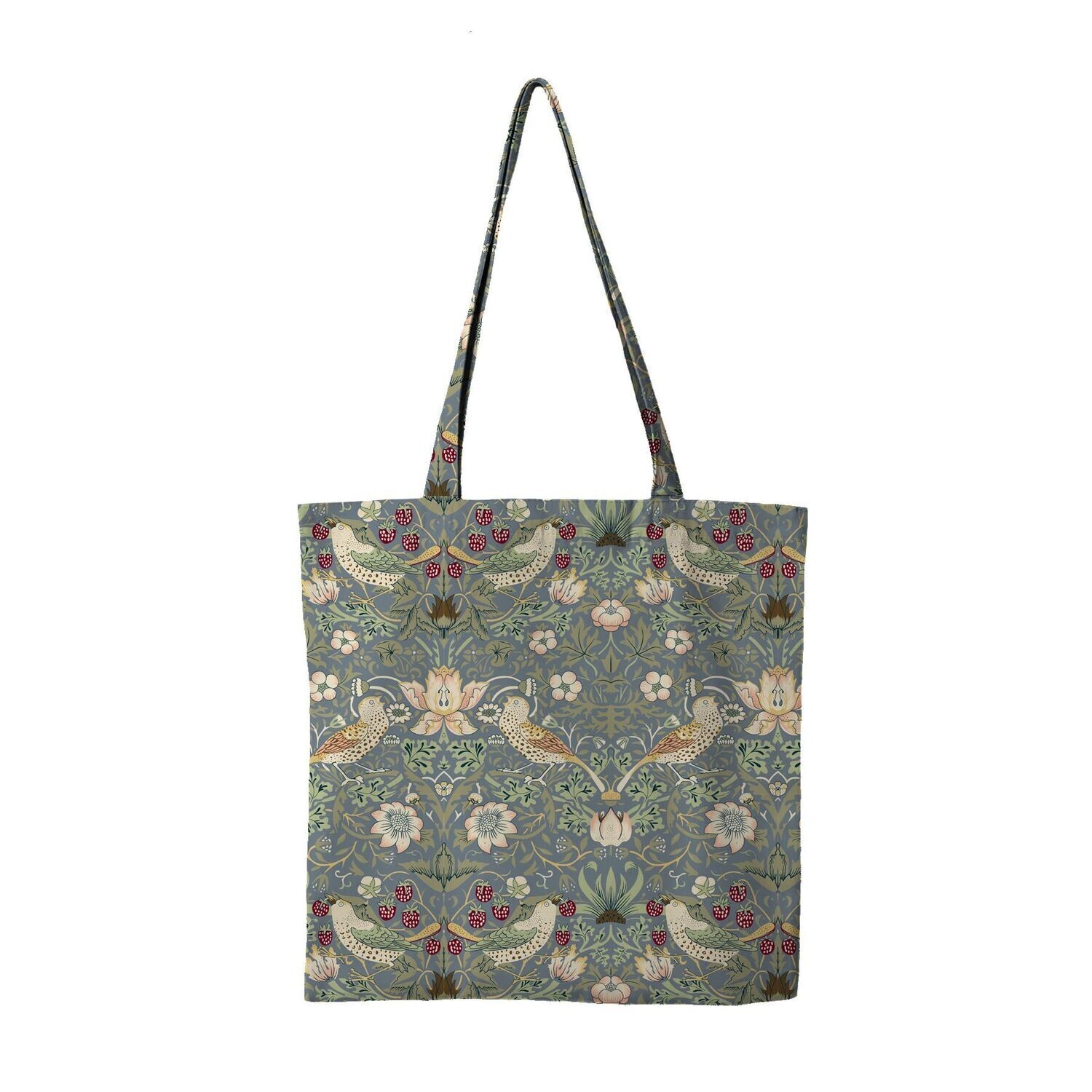 William Morris Strawberry Thief Blue Tote Bag