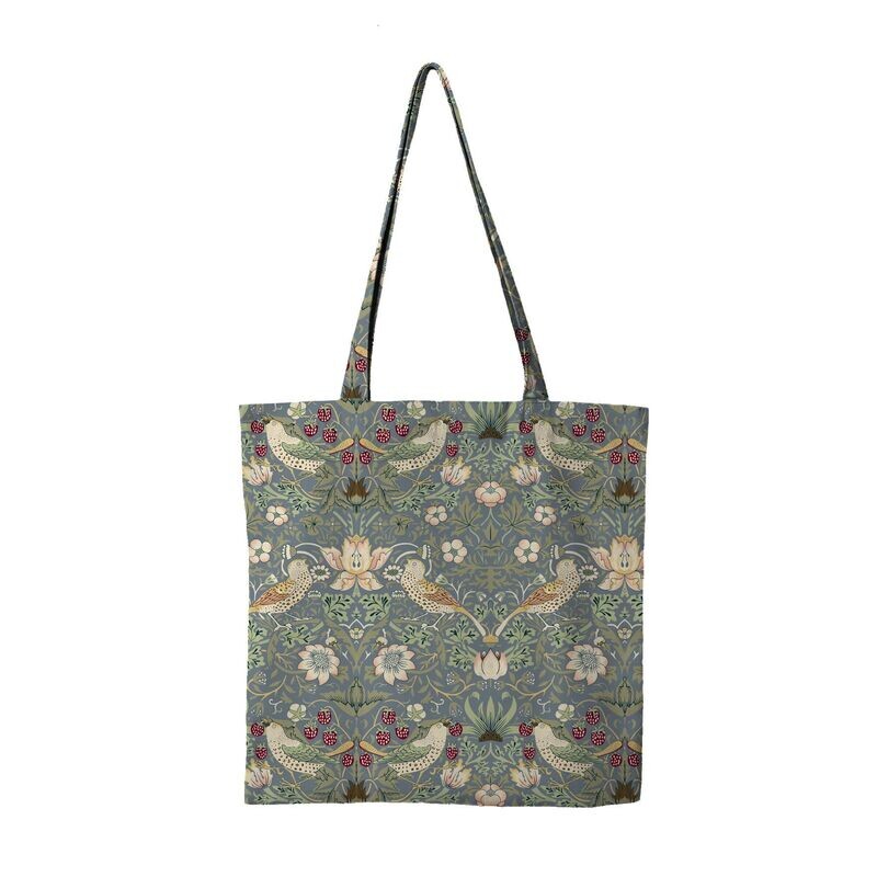 William Morris Strawberry Thief Blue Tote Bag