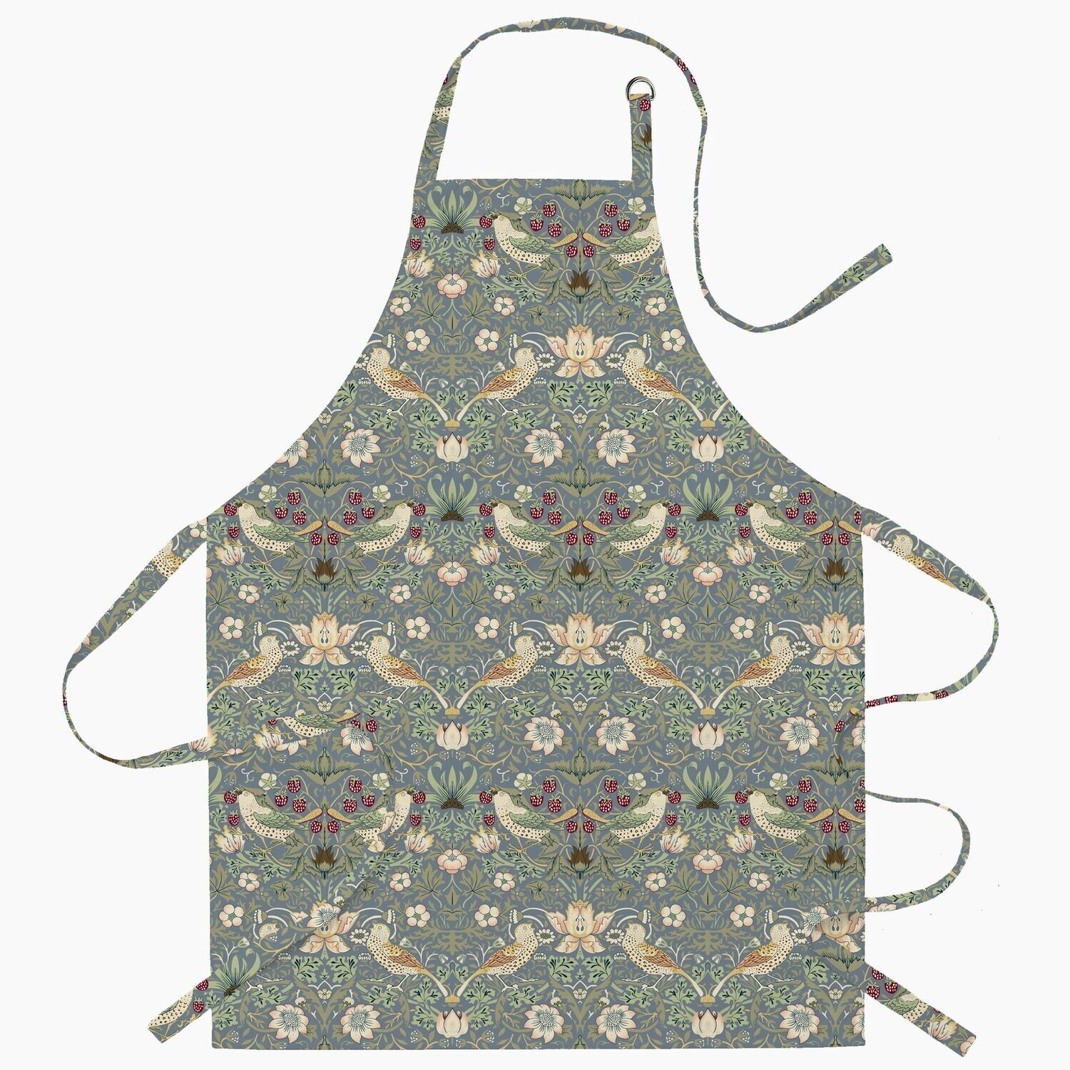 William Morris Strawberry Thief Blue Wipe-Clean Apron