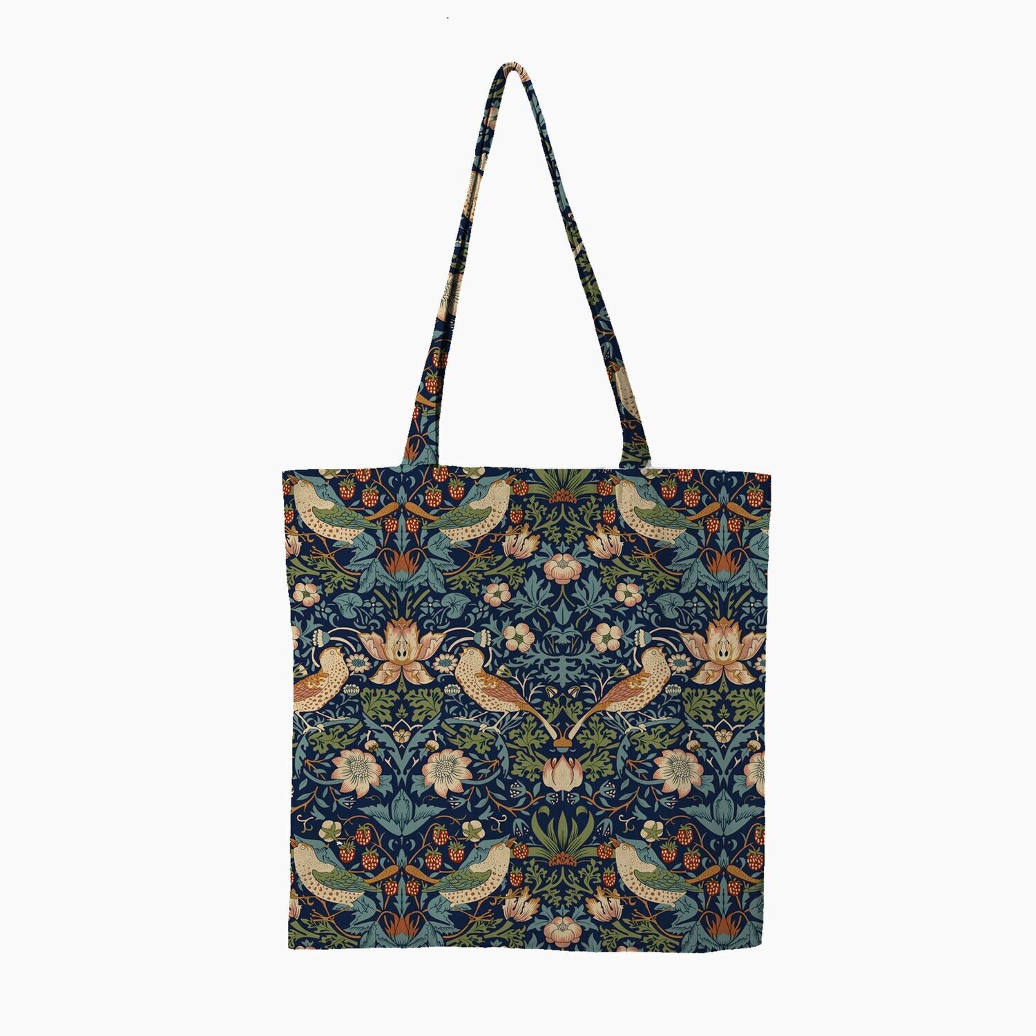 William Morris Strawberry Thief Navy Tote Bag
