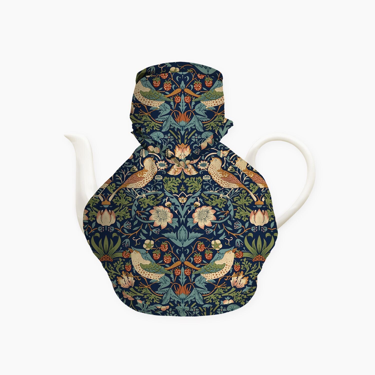 William Morris Strawberry Thief Navy Victorian Tea Cosy