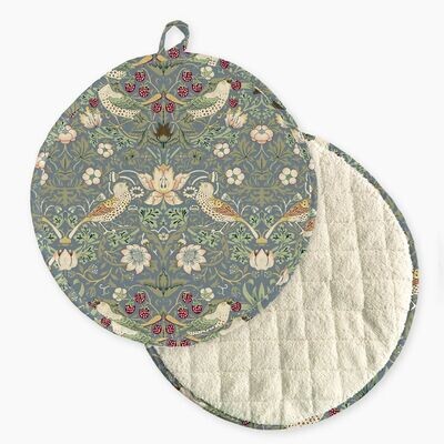 William Morris Strawberry Thief Blue Cooker Pad/Hob Cover