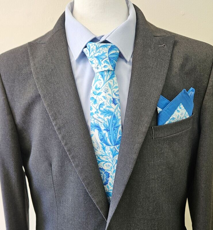 William Morris Compton Tie & Pocket Square Set