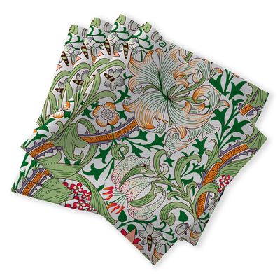 William Morris Golden Lily Napkins 4-Pack William Morris Golden Lily Napkins 4-Pack