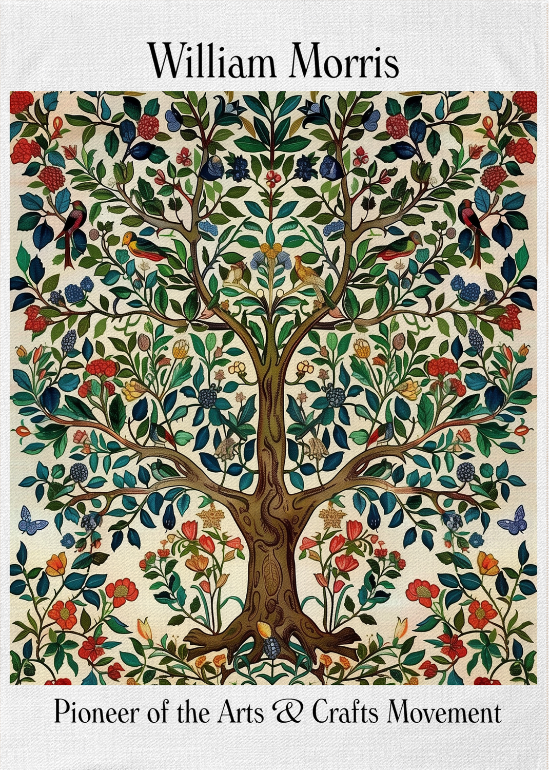 Morris Artwork Tree of Life Tea Towel