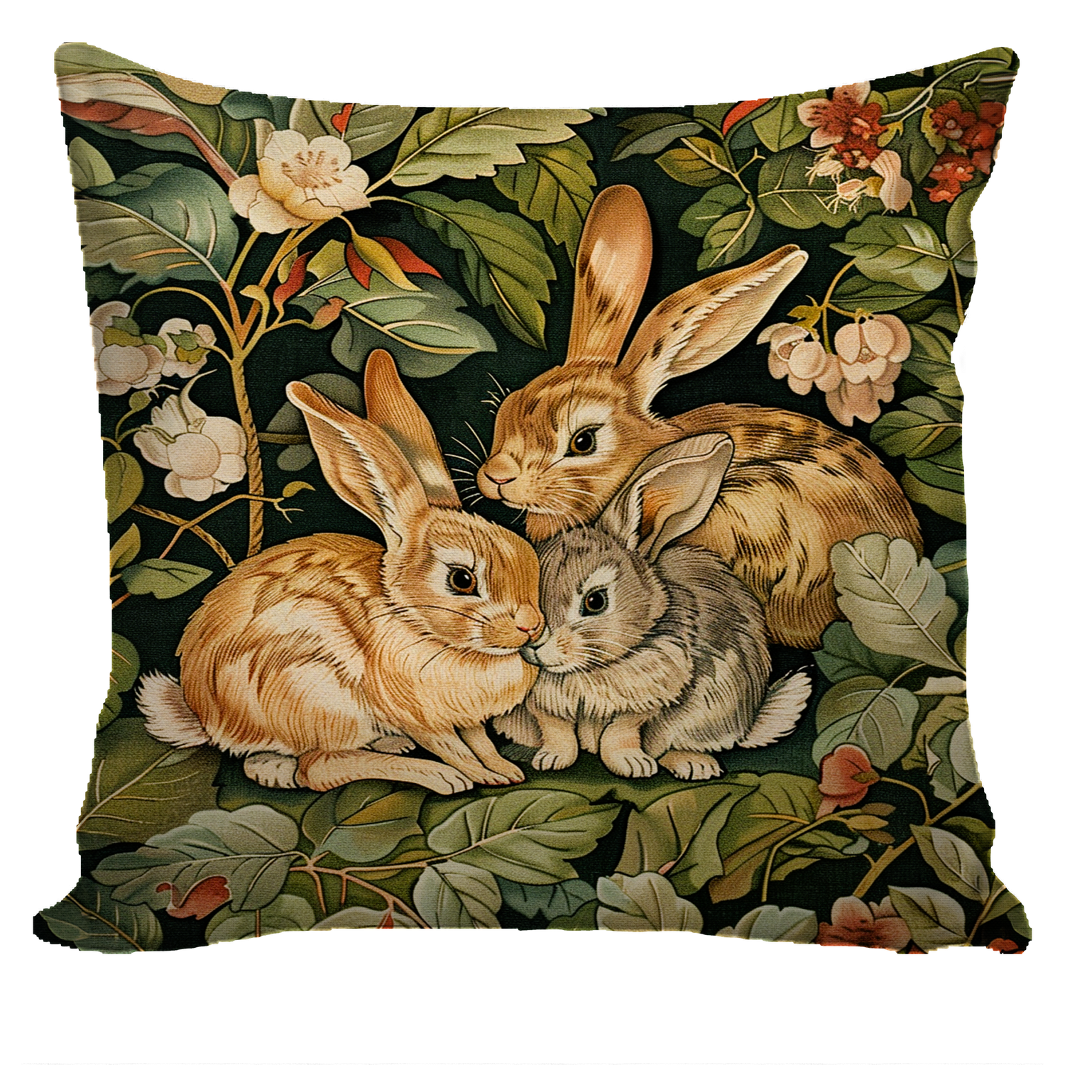 Morris Artwork Rabbits Cushion Cover Only