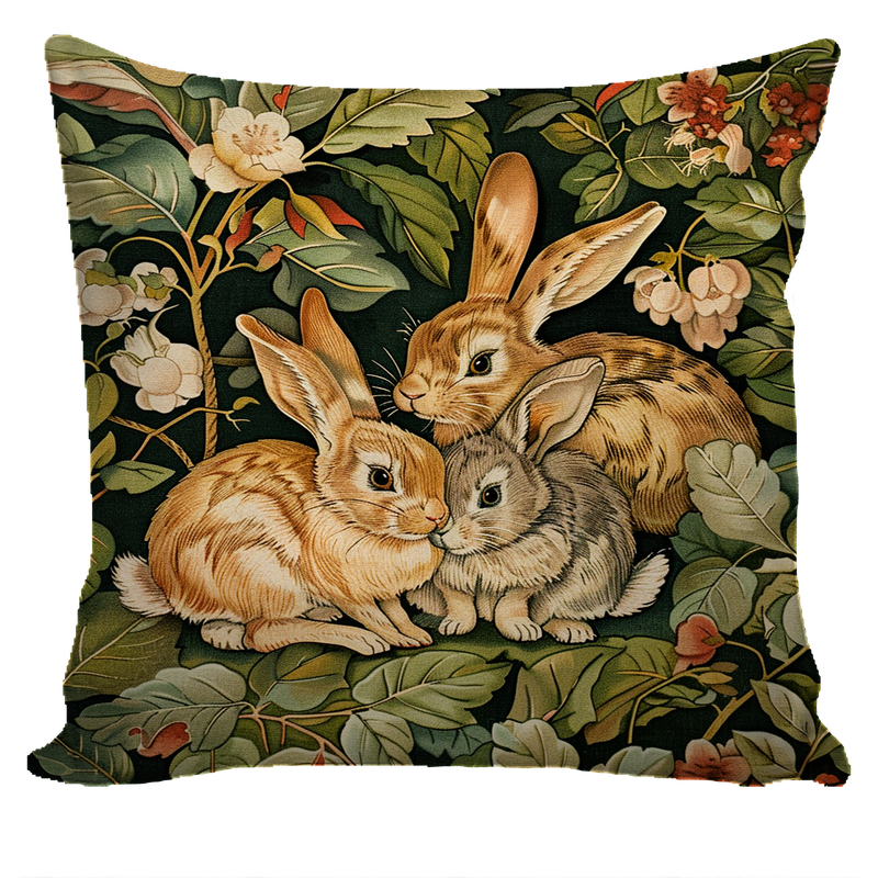 Morris Artwork Rabbits Cushion Cover Only